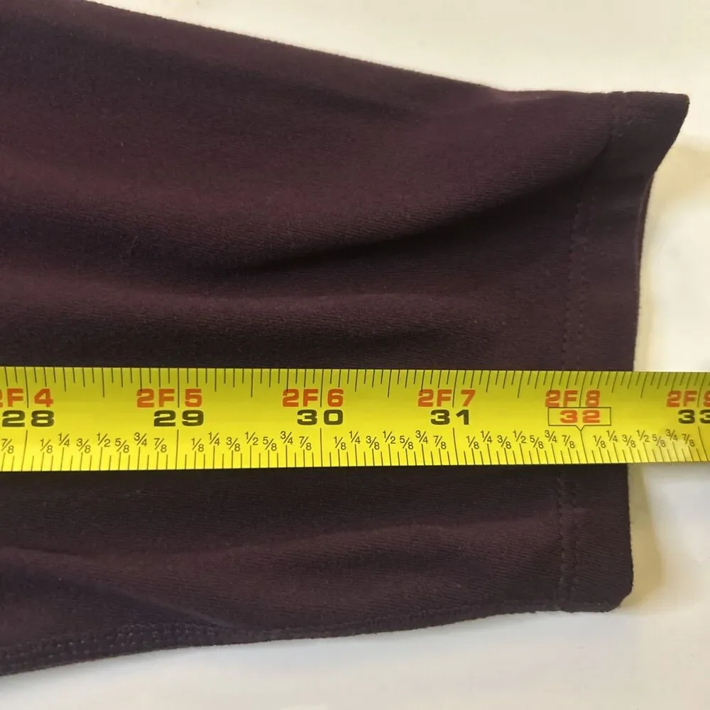 Betsy Johnson Performance Leggings capri purple embellished pull on size XL - Picture 11 of 12